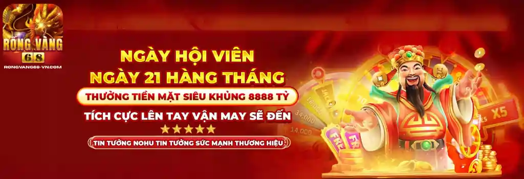 RONGVANG68 mang đến nhiều chương trình khuyến mãi